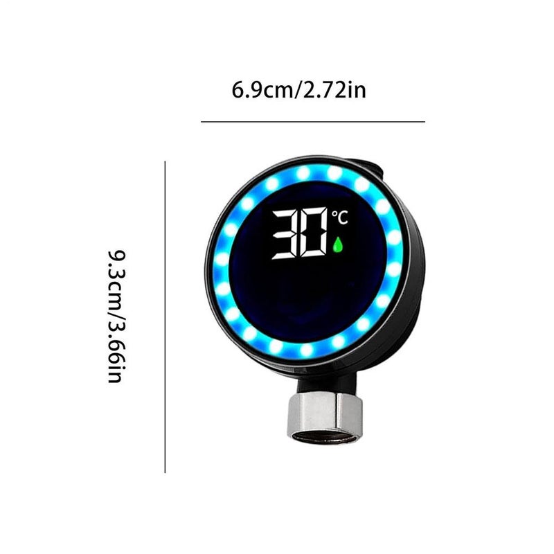 Baby Shower Thermometer with Waterproof LED Digital Display,Temperature Monitor for Shower Stalls,Hydro-Powered Sensor,Real-Time Tracking,Safe Home Use for Kids Adults Daily Comfort - Image 4